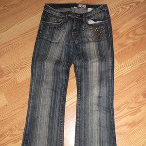 Womens Vintage M&R Distressed 30x33 stretch flare
